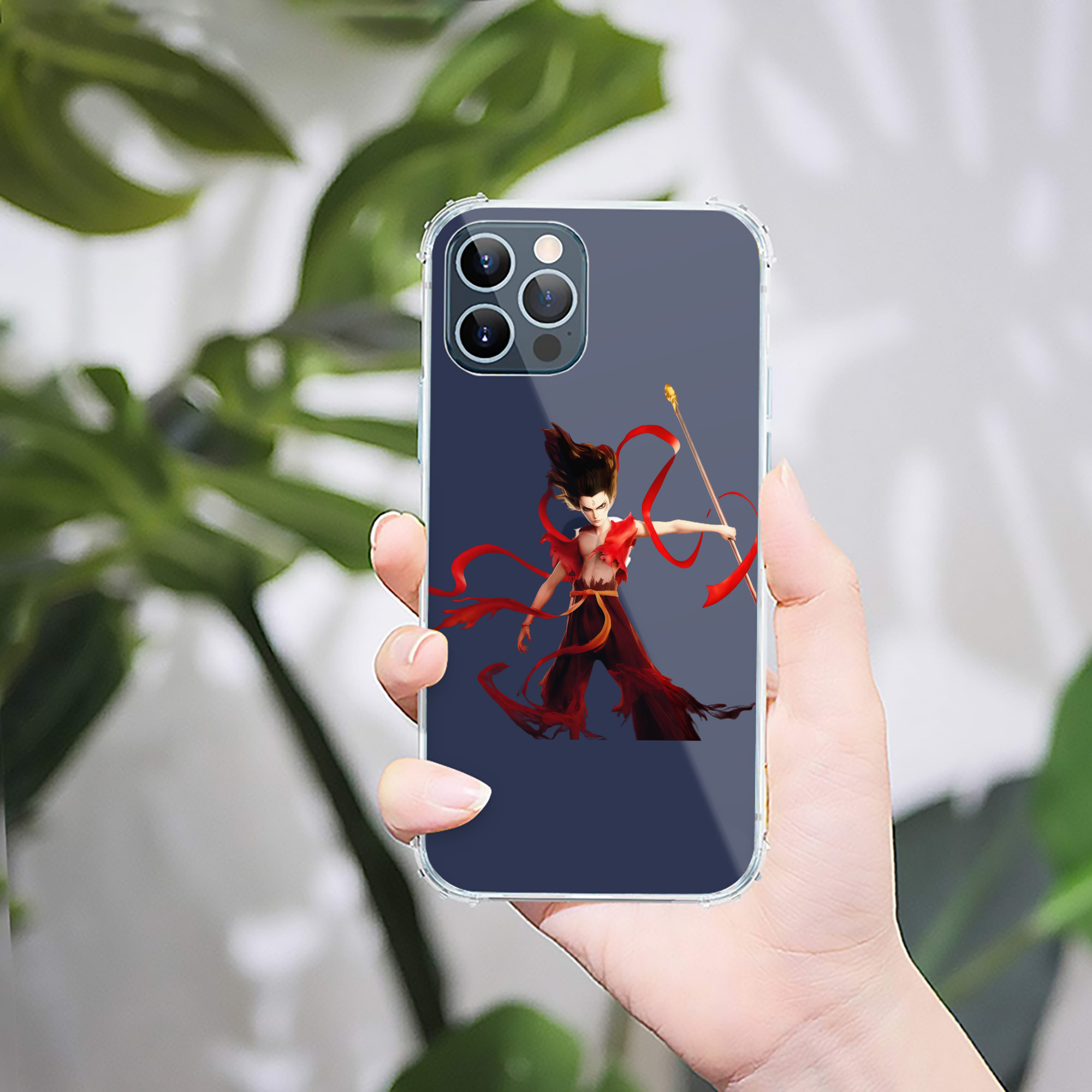 （画像用） Ne Zha 2 ナタ 魔童の大暴れ 【iPhone 12シリーズ対応】透明スマホケース（クリアソフトケース）
